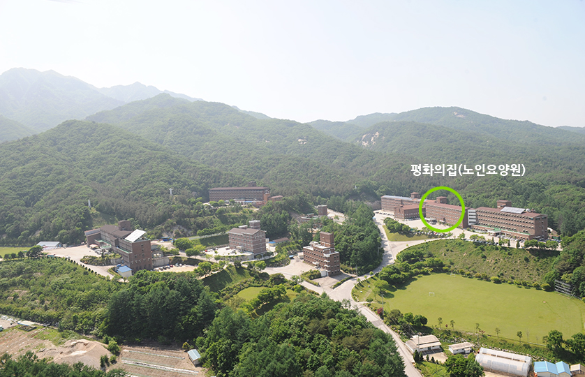 가평꽃동네 전경
